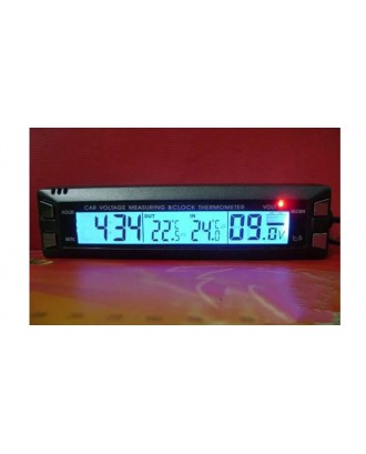 3-in-1 Car Auto Digital Clock + Thermometer + Voltmeter