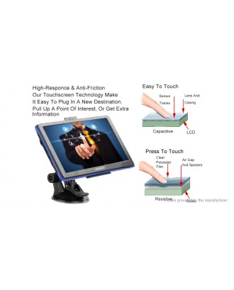 TiaiwaiT T9 Car Auto 7'' TFT LCD Touch Screen GPS Navigator (US)