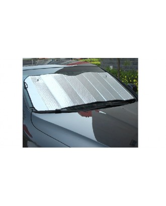 Folding Car Windshield Sunshade Set w/ Suction Cups (6-Piece)