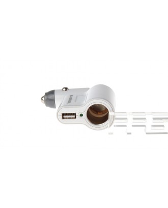 Blackhorns USB Car Cigarette Lighter Charger Adapter